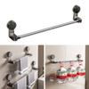 Adjustable Towel Rack Suction Cup Bathroom Storage Rod Durable Clothes Drying Rack