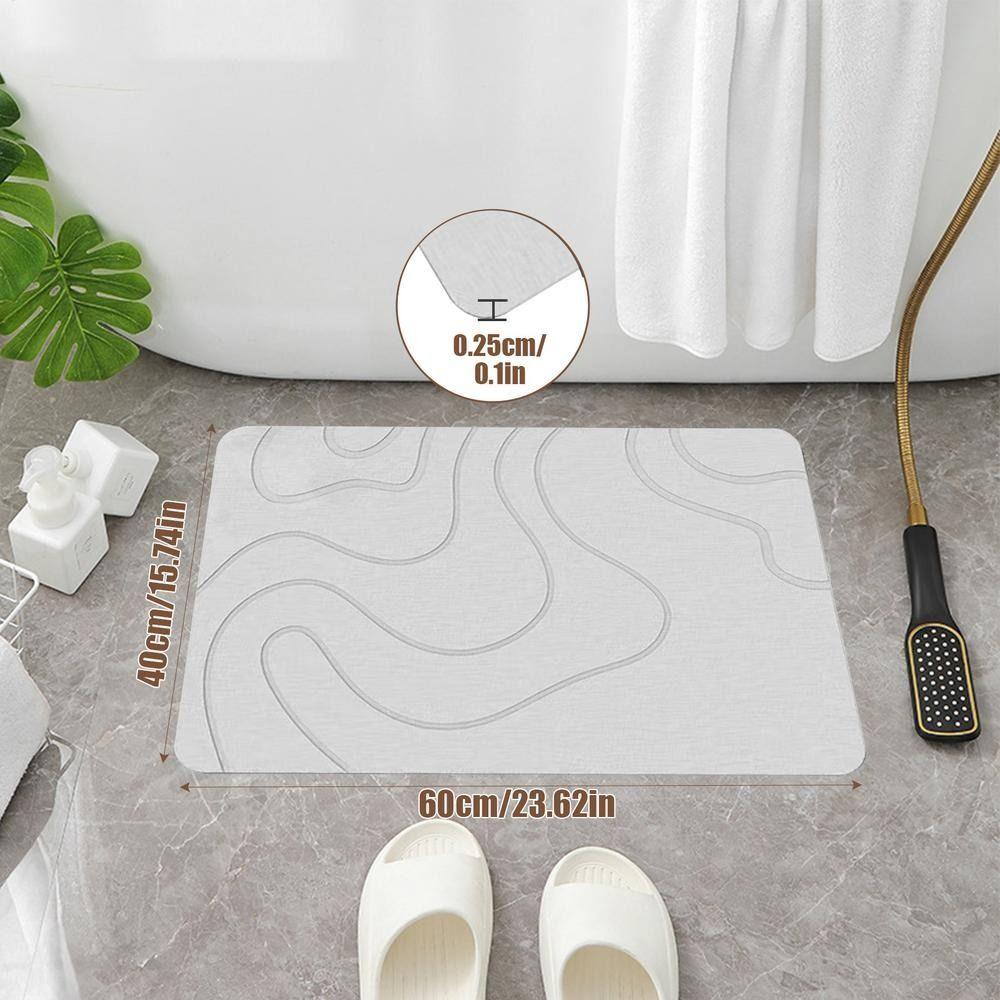 Super Absorbent Bathroom Anti-slip Mat 40x60cm Kitchen Floor Mat New Entrance Carpet