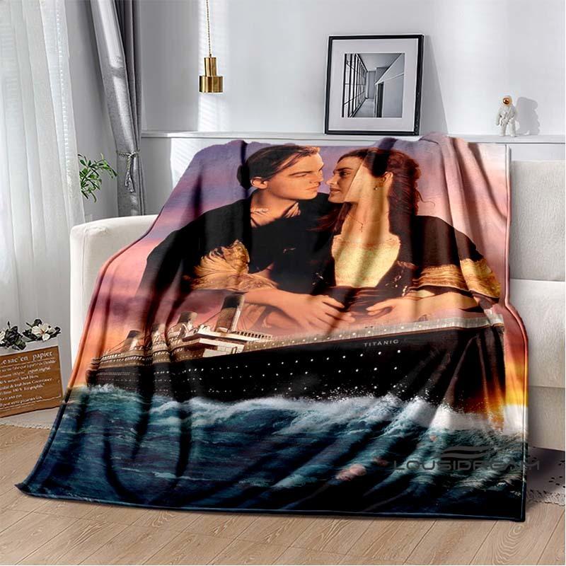 (Titanic) Flannel Blankets Are Suitable for Bedrooms, Living Rooms, Beds, Camping, Picnics, Offices, and Other Places.