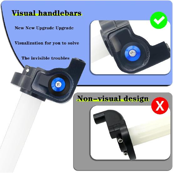 22Mm 7/8" Throttle Twists Grip With Throttle Cable Upgraded Universal For Off-Road Motorcycle 250 Dirt Pit Motor Mini Bike YCF CRF70 TTR SSR KLX110