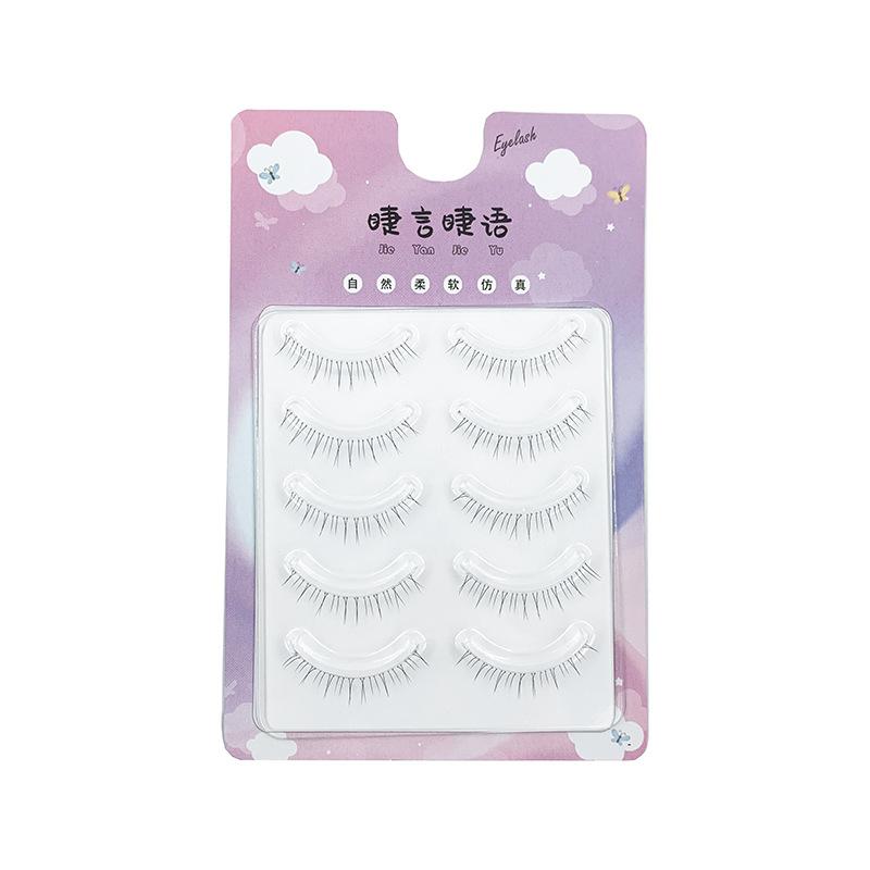 5 пар набора наращивания завитых ресниц. Различные стили повседневной природы. Накладные ресницы и макияж для ресниц. Специальные инструменты. Клей для ресниц.