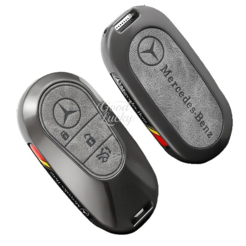 Leather Car Key Case Cover Shell Protector For Mercedes Benz A B C E Class GLS GLA GLK GLC CLS CLA AMG W204 W205 W212 W463 W176 za00