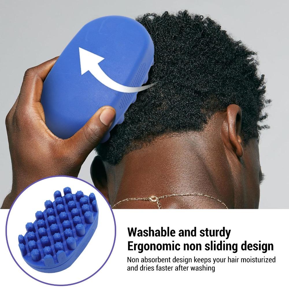 Ergonomic Grip Twist Curl Comb Silicone Material Twist Styling Brush All Hair Types