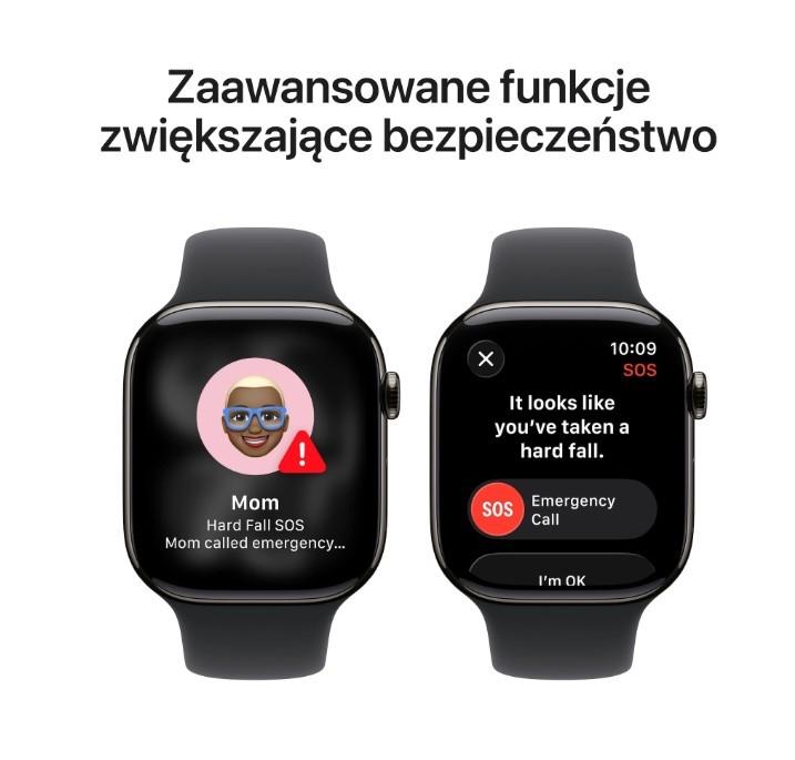 Watch Series 11 GPS + Cellular 46mm Slate Titanium Case with Black Sport Band - S/M