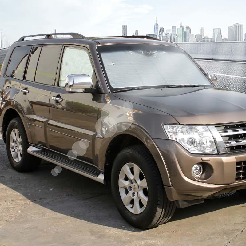 Солнцезащитный козырек на лобовое стекло автомобиля, шторка на окно, складной чехол-козырек от солнца, подходит для Mitsubishi PAJERO 2007-2021, автомобильные аксессуары