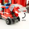 774pcs Fire Station Model Building Blocks Truck Helicopter Firefighter Bricks City Educational Toys For Children Gift