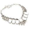 Natural White Topaz Gemstone Handmade 925 Sterling Silver Gift Necklace 18" d8H36