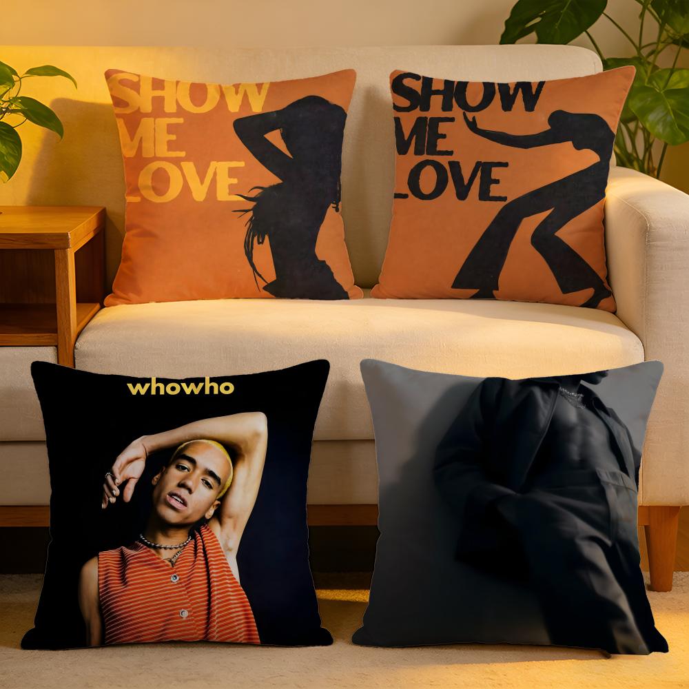 Cushion Cover Linen SkinFriendly Soft Decorative Case for Sofa Home Decor WWizTheMC Album Cover Pillow cover