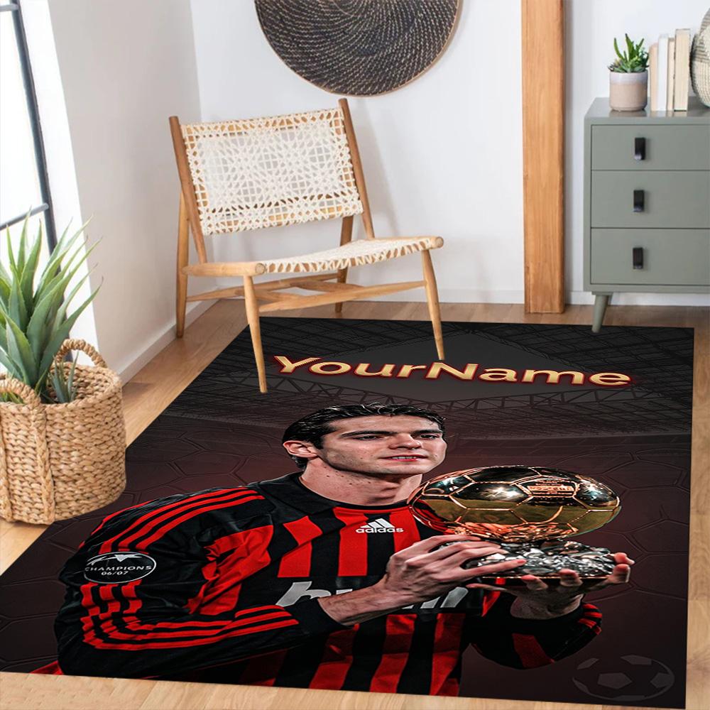 Ac Milan Customized Name Area Rug Suitable for Hallway Decorate room Playrooms Dormitory Antislip Carpet Office home decor