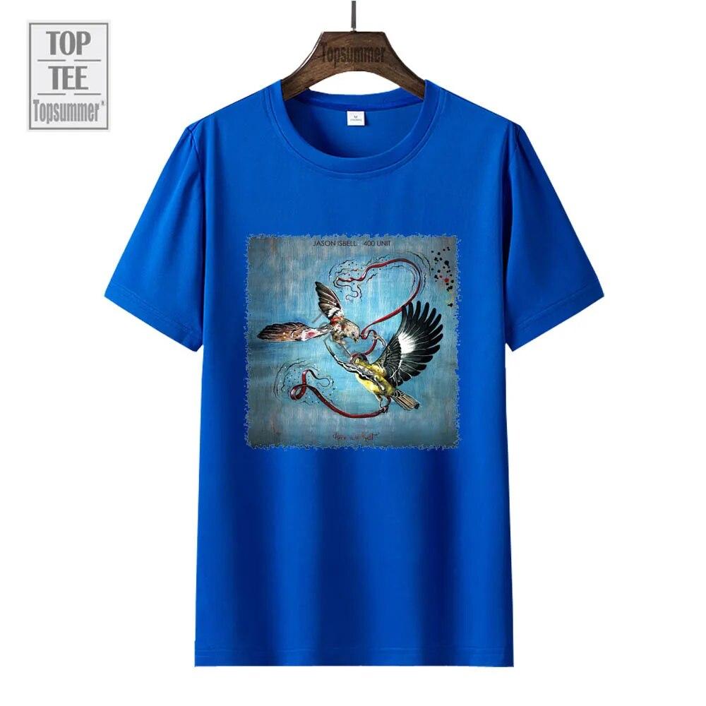 Футболка с альбомом «Here We Rest», футболка «Джейсон Исбелл и 400 Unit Tour», модная хлопковая футболка для подростков в стиле Харадзюку, черная одежда