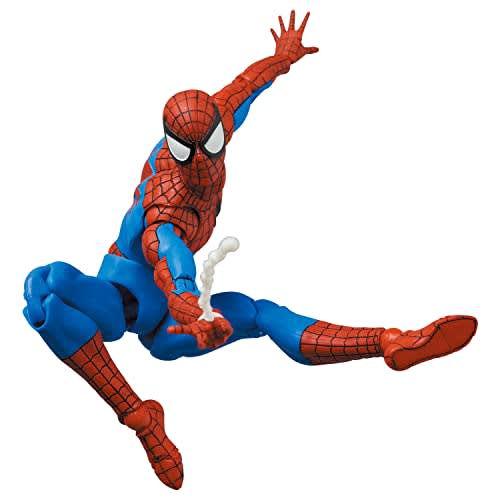 MAFEX No. 185 SPIDER-MAN (CLASSIC COSTUME Ver.) Non-scale Painted Action Figure, Approximately 155mm Tall