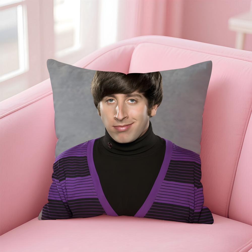 HHoward Wolowitz Cushion Cover Pillow Case Soft Friendly Fabric Concealed Zipper