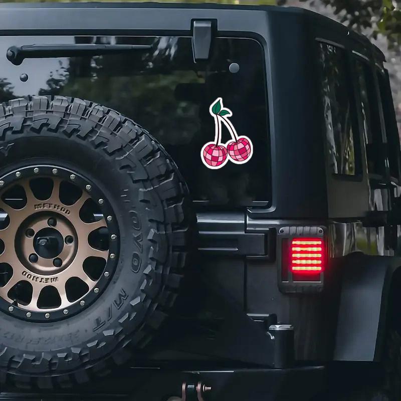 Виниловая наклейка «Вишня» — наклейка на ноутбук, наклейка на бутылку с водой, водонепроницаемые наклейки, виниловые наклейки, милые наклейки, голографические наклейки