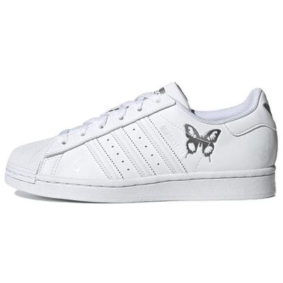 Женские кроссовки Superstar White Matte Silver Butterfly Cloud-White GX2168