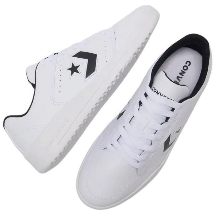 Converse Day One Court Удобные Тонкая Подошва Нескользящие Износостойкие Низкие Кеды для Скейтбординга Унисекс Кроссовки Белые Черные A14807C