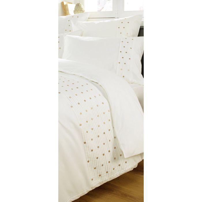 Housse de couette Agathe coco blanc 200x200cm