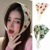 French Pastoral Style Triangle Headband Knitted Headband Towel Fashion Cute Strap Hair Bag  Girls