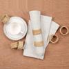96PCS Handmade Straw Napkin Rings Hoargrass Napkin Rings Western Napkin Clasps Waterlily Straw Mouth Cloth Rings