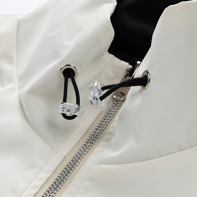 Двусторонняя куртка Осенняя куртка со стойкой воротником Мужская американская свободная повседневная спортивная куртка