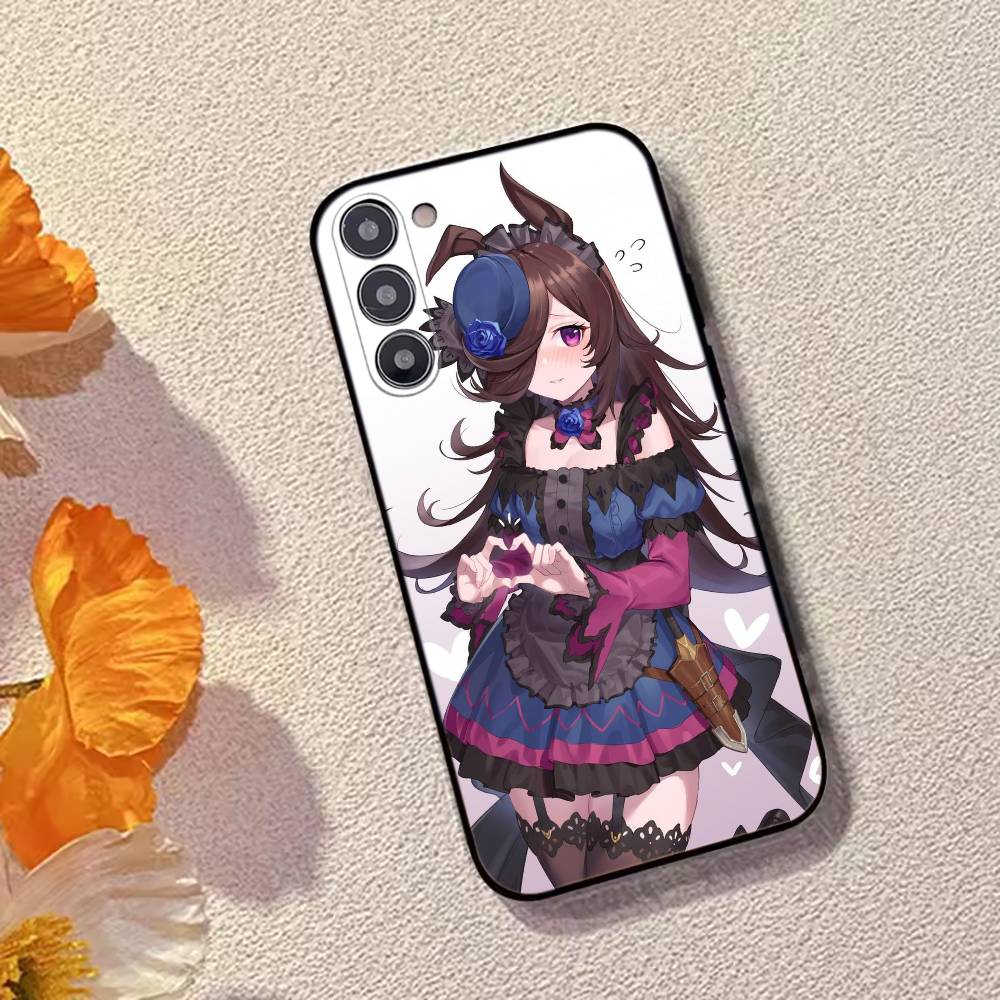 Игра U-Umamusume:Красивый чехол для телефона Derby для Samsung Galaxy A73, A72, A71, A70, A53, A52, A51, Другие Мягкий черный чехол