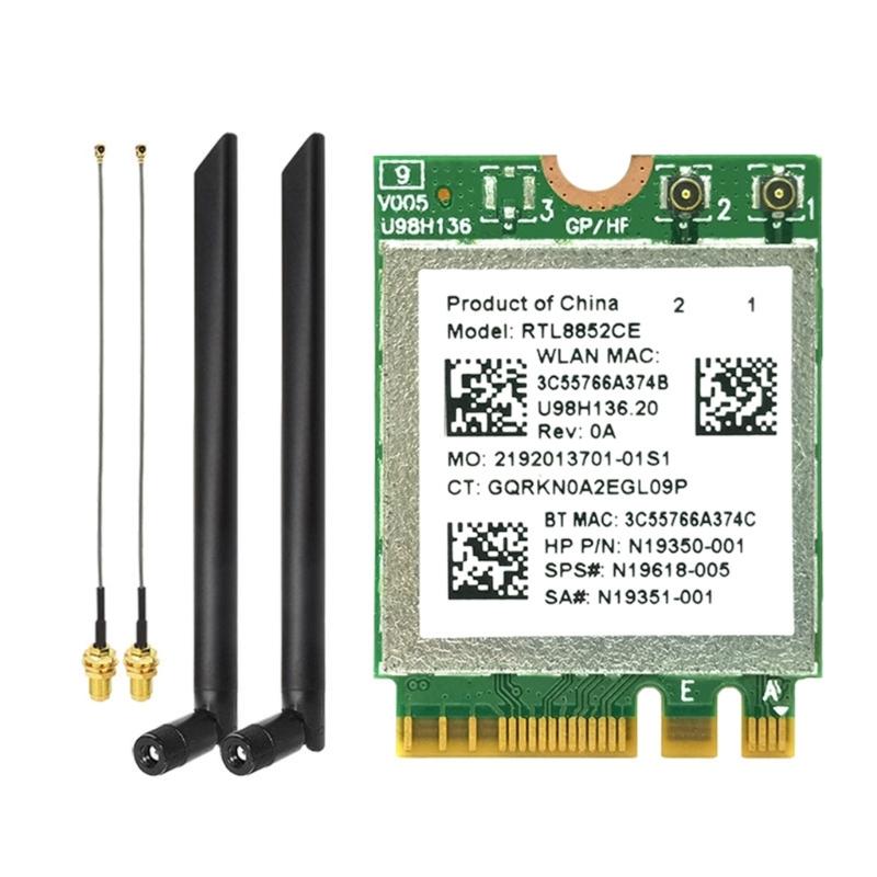 WiFi6E Networking Card RTL8852CE 5.2 Wirelessly Adapter 2.4G/5Ghz/6Ghz Wifi Receiver