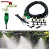 15M Garden Automatic Irrigation Kit Misting Cooling Nozzle System  Spray Atomizing Sprinkler Adjustable Watering System