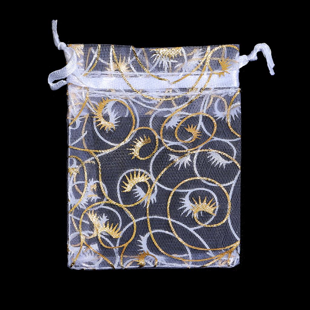 10pcs/lot Organza Gifts Bags Colorful Candy Beads Drawstring Storage Pouches For DIY Christmas Party Gift Jewelry Packaging Bags