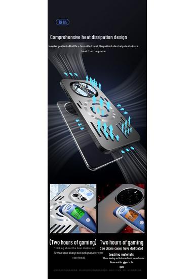 Чехол Honor 500Pro Magic 8 Металлический Матовый Магнитный X70 с Теплоотводом и Защитой Питания