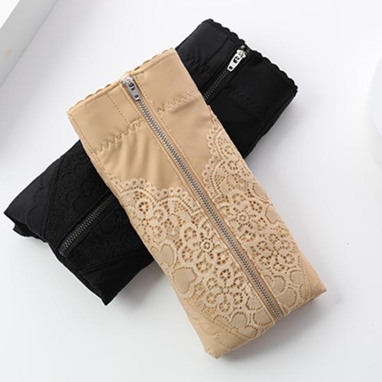 Корректирующее белье на молнии на талии, сексуальные кружевные послеродовые нейлоновые брюки с высокой талией, удобные женские брюки с контролем живота для женщин