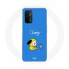 Case for Oppo A74 Bangtan BTS BT21 Chimmy Jimin Blue Background