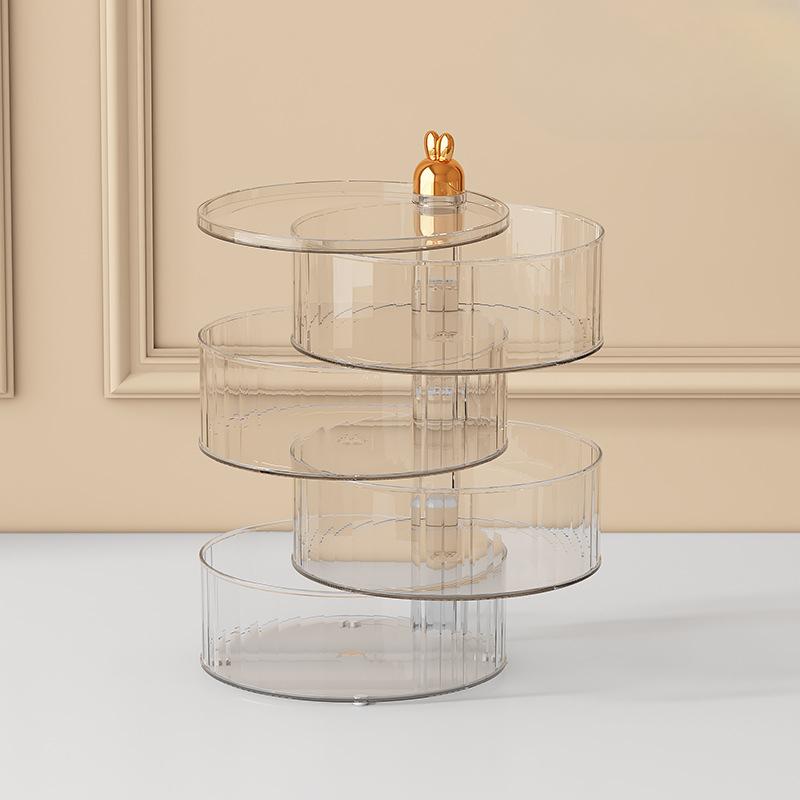 Rotatable Candy Box, Nut Snack Storage Box for Home Living Room, Table Top Jewelry Rotating Storage Box, 2/3/4 Layers Sundries Storage Box