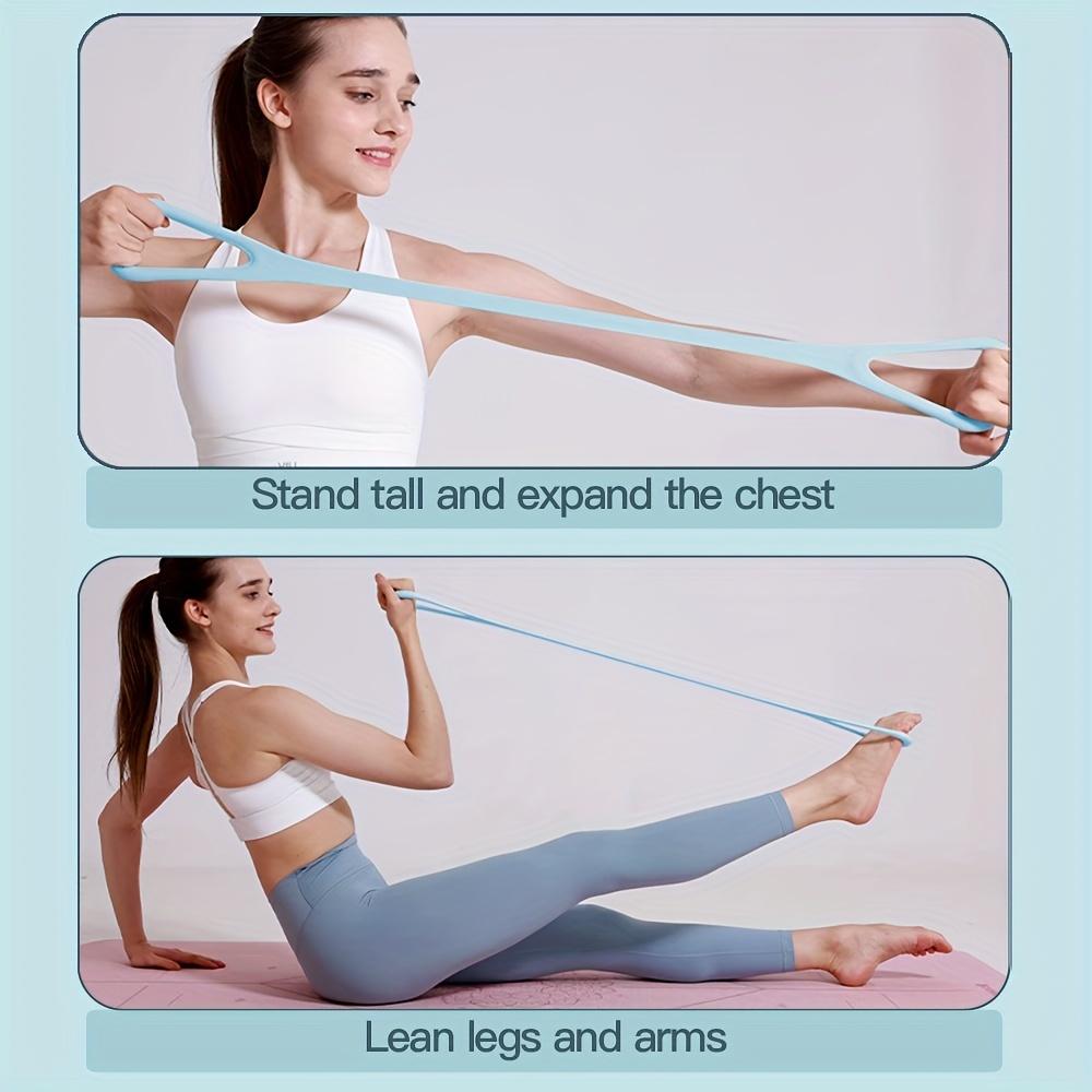 Набор силиконовых эспандеров Нескользящие эластичные ленты средней натяжки для фитнеса, йоги, силовых тренировок Домашнее и уличное оборудование для упражнений