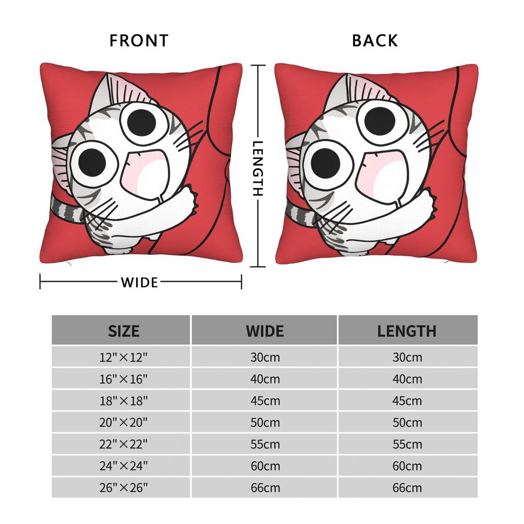 C-Chis S-Sweet H-Home Cat Pillowcases Retro Trendy Pillow Case For Couch Sofa Bedroom Comfy Pillow Cover