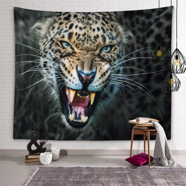 Tiger Lion Tapestry Kids Room Decoration Animal Wall Art Decoration Tapestry Living Room Bedroom Dorm Room Home Decor