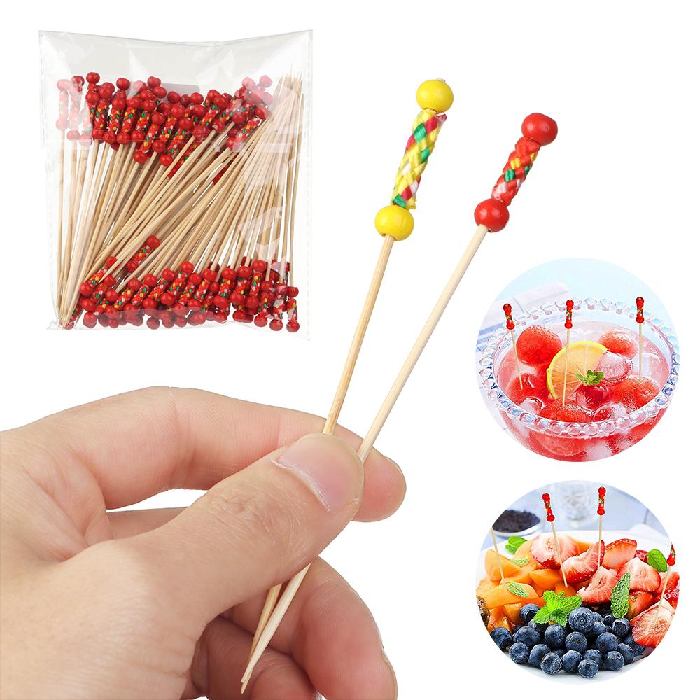 Salad Sandwich Toothpicks Handmade Toothpicks Bamboo Picks Food Fruit Cocktail Decor Fruit Sticks