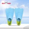 Silicone Swimming Fins Kids Adults - Short Blade Training Freestyle Butterfly Frog Kick