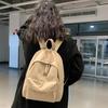 Рюкзак для студентов большой емкости, портативный однотонный повседневный школьный рюкзак для мужчин и женщин, школьные принадлежности