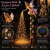 Waterproof Garden Stakes for Patio Fairy Sprinkling Magic Dust Solar Light, Outdoor Front Yard Tale Accessories Statue with LED Light String,