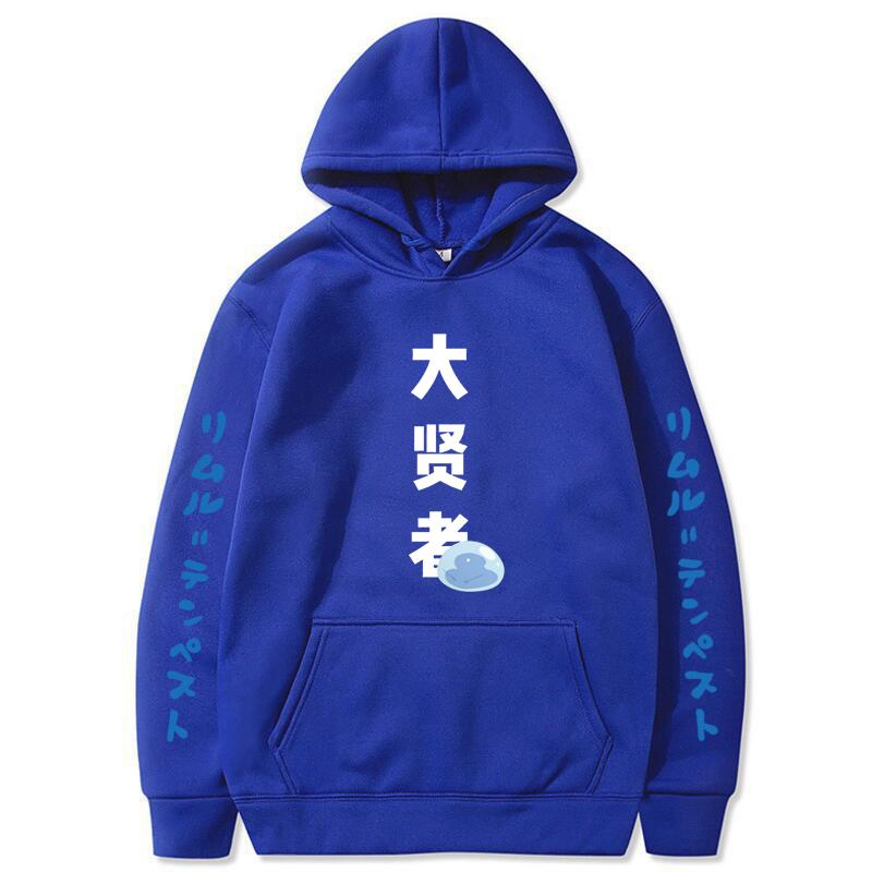 Толстовка с капюшоном в стиле аниме Tensei Shitara Slime Datta Ken Rimuru Tvempest, толстовка в стиле Харадзюку в стиле хип-хоп, повседневный уличный пуловер