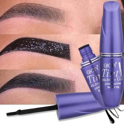 Полуперманентный отшелушивающий крем-краска для бровей Водостойкий потостойкий гель для бровей Натуральный стойкий макияж для бровей Striped Wild Eye