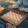 Большой складной деревянный шахматный набор 3 в 1, настольная игра, шашки, нарды, шашки, игрушка