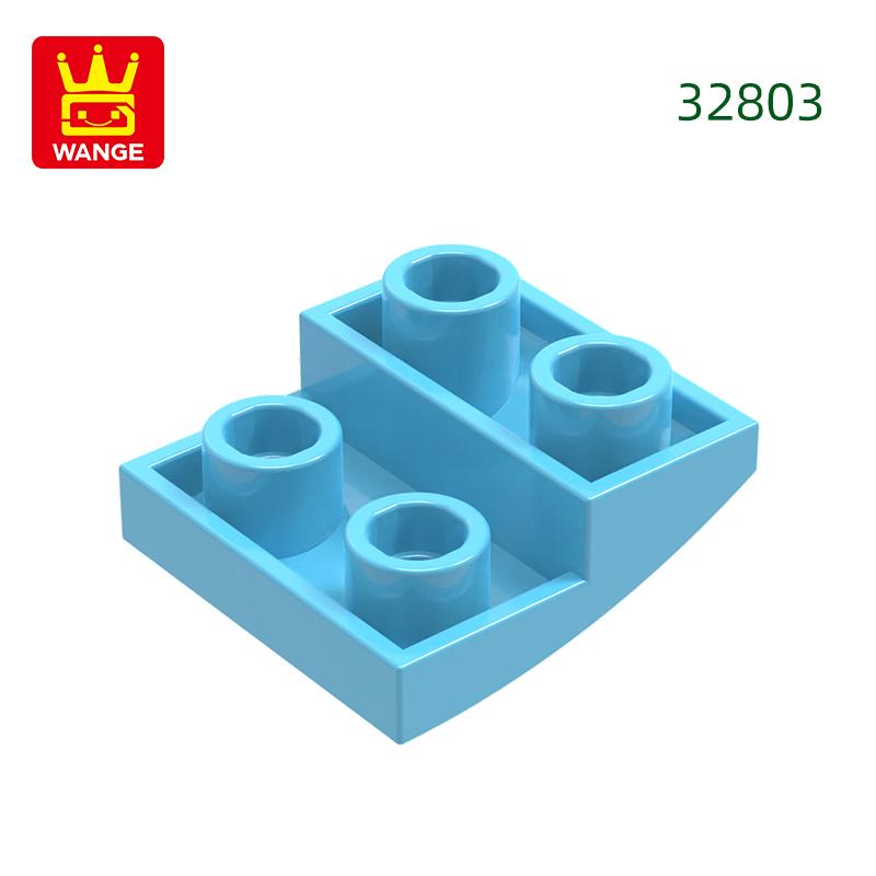 Нетоксичный 150 шт./лот 32803 Наклонный изогнутый 2x2x2/3 Строительный блок Moc Цветные аксессуары Совместимы с Brick DIY Детская игрушка