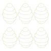 Yousheng Bee Hive Wreath Frame Heart Metal Wire Form Пчелиный каркас из проволоки в форме сердца для цветов Ленты DIY Венок для домашнего декора