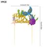 Mermaid Birthday Sea Shell Starfish Cake Decoration Under The Sea Ocean Theme Birthday Party Cake Toppers Supplies Baby Shower