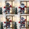 Christmas Plush Ornaments Cute Snowman Santa Elk Bear Doll Hanging Pendant Christmas