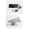Durable 4" 5" 6" Air Vent Black/Silver Square Extract Valve Stainless Steel Ventilator Ducting System