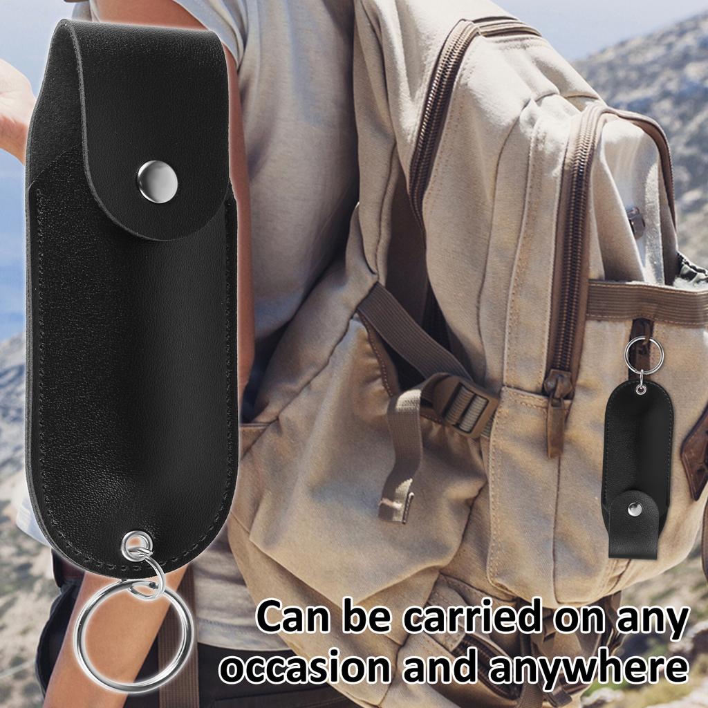 3/1 шт. Чехлы для перцового баллончика из искусственной кожи для самообороны Мягкие чехлы для перцового баллончика Многоцелевые чехлы для перцового баллончика Брелок