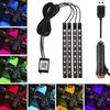 Car Interior Footwell Atmosphere RGB LED Strip Lights With Remote+ APP Control