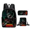 Классический Популярный Finding Frankie 3D Печать 3 шт./Комплект ученический Школьные сумки Рюкзак для ноутбука Ежедневный рюкзак Наклонная сумка через плечо Пенал