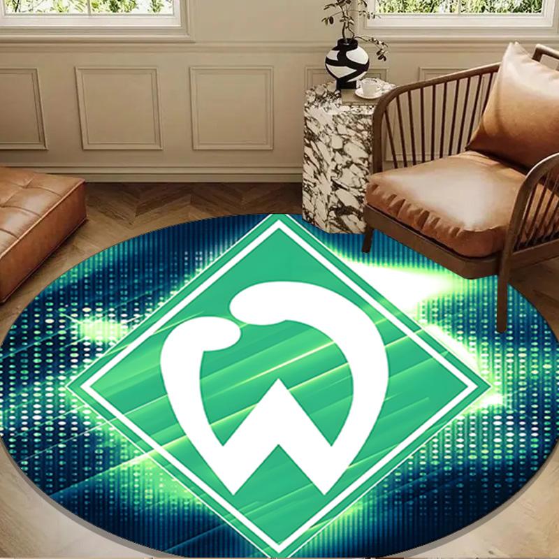 Green Werder Symbol Round mat Home Decor, Chair rug For livingroom,Bedroom, doormat home decor Birthday Gift Christmas Gifts
